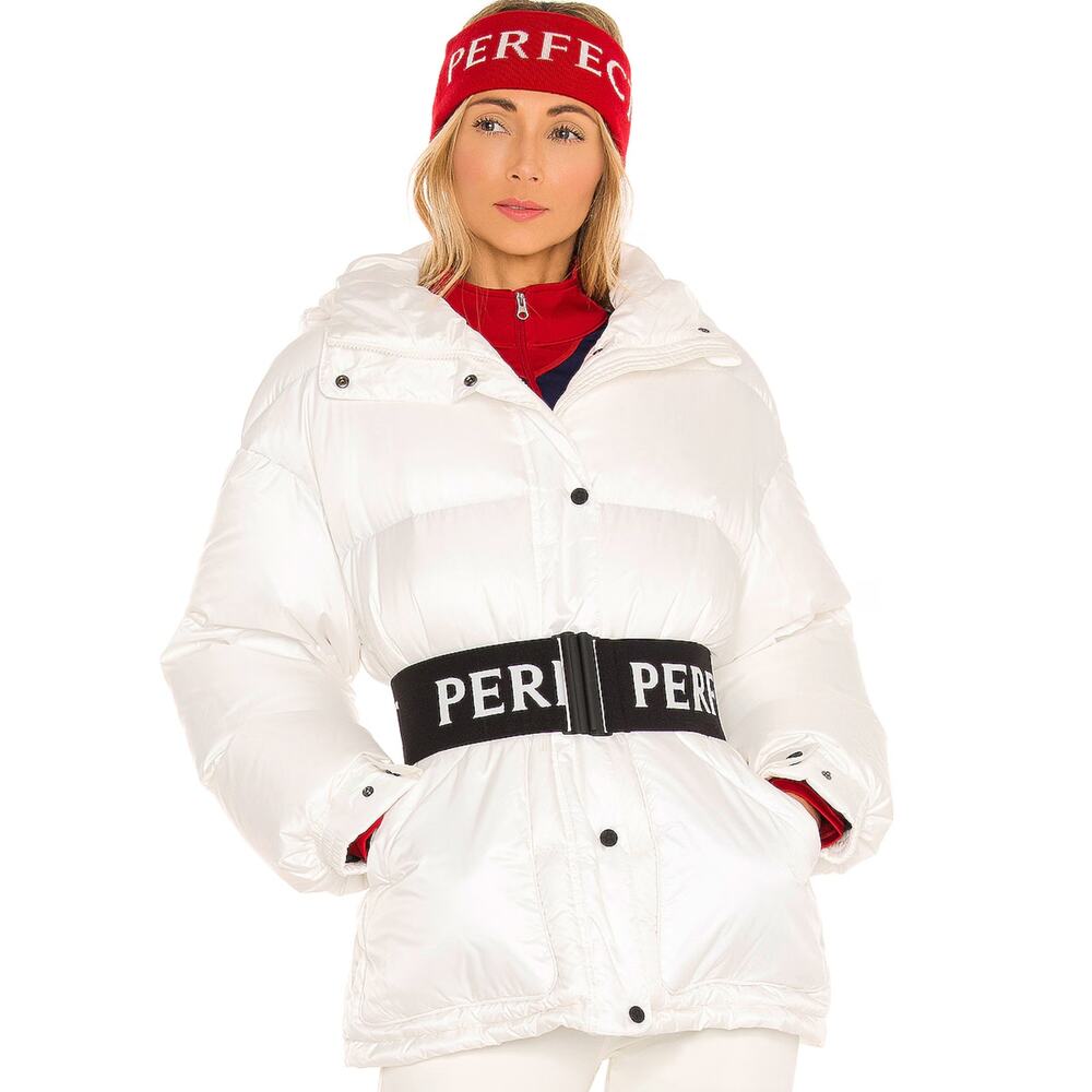 Perfect Moment Black and White Puffer Jacket. 
No belt included